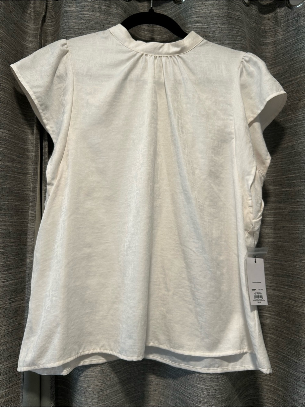 Nine West Ivory Flutter Sleeve Blouse